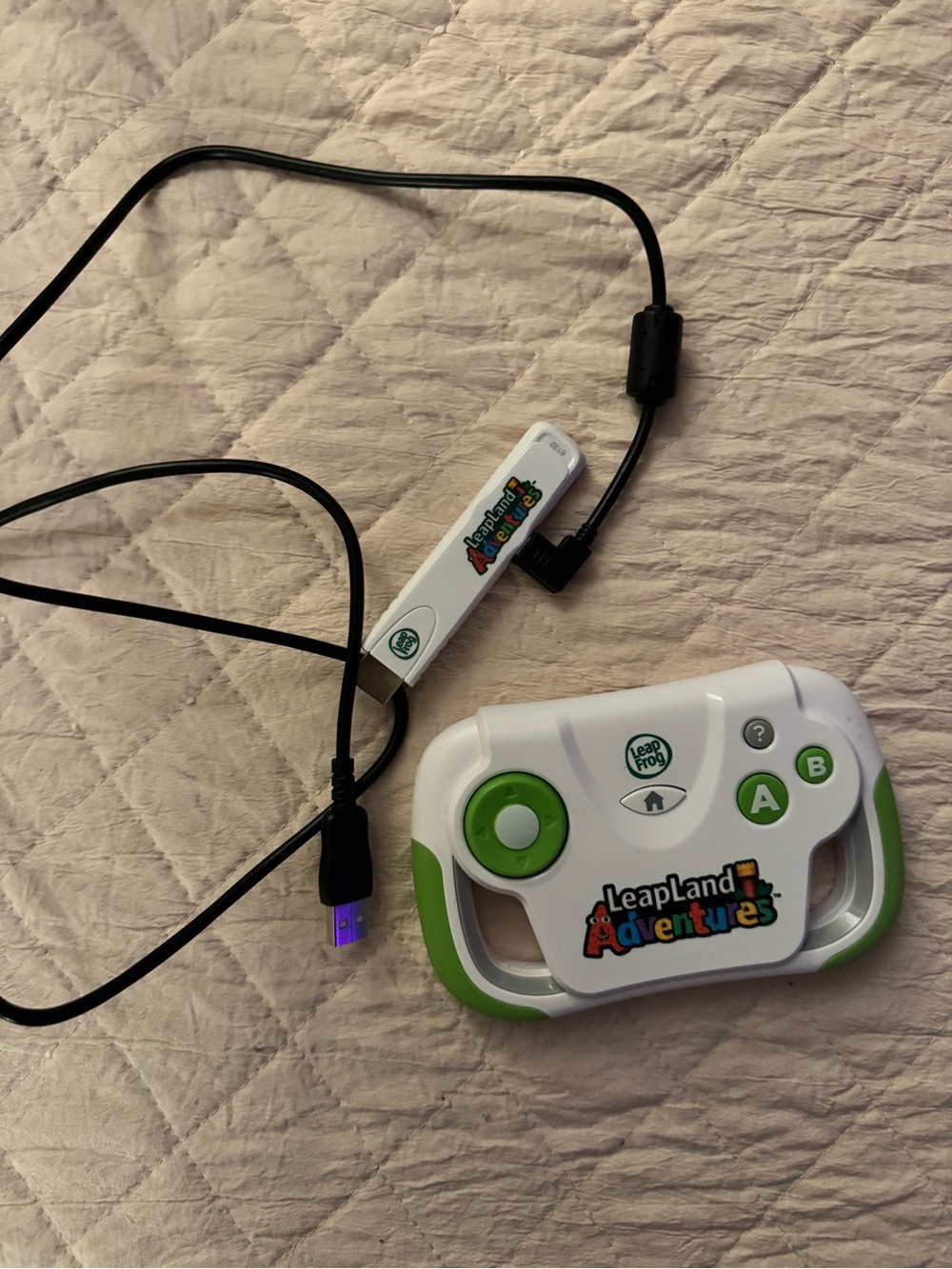 LeapLand Adventures White & Green Handheld Game Controller